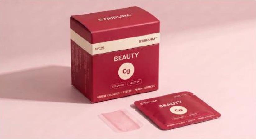 Stripura Beauty pack in deep red